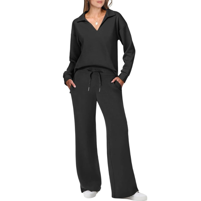 Trainingsanzug Pullover und Hose Lounge Set
