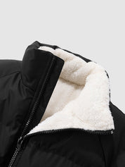 Jomar Fleece gefütterte und Wattierte Pufferjacke