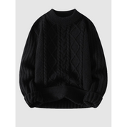 Gemütlicher Pullover aus Kabelstrick