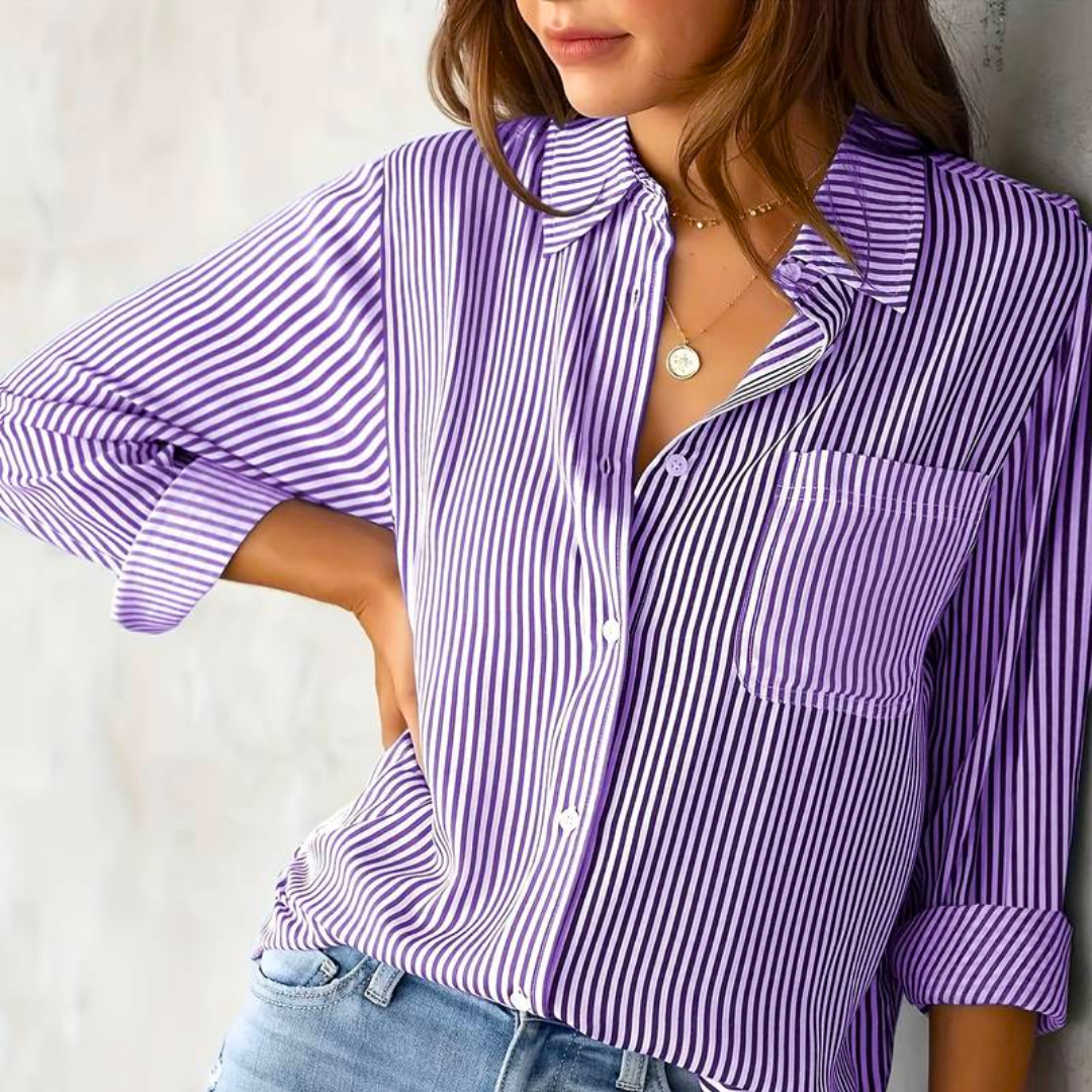 Stilvolle Damenbluse mit Streifenmuster