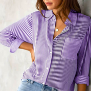 Stilvolle Damenbluse mit Streifenmuster