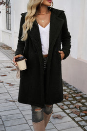 Damen Strukturmantel mit Reverskragen