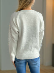 Damen Pullover mit Perlendetails