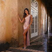 One Shoulder Hochzeitsgastkleid