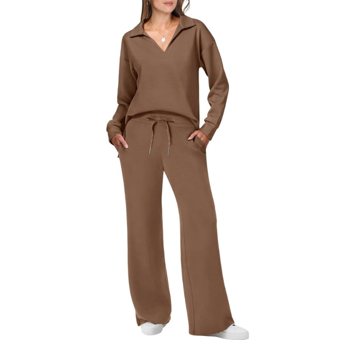 Trainingsanzug Pullover und Hose Lounge Set