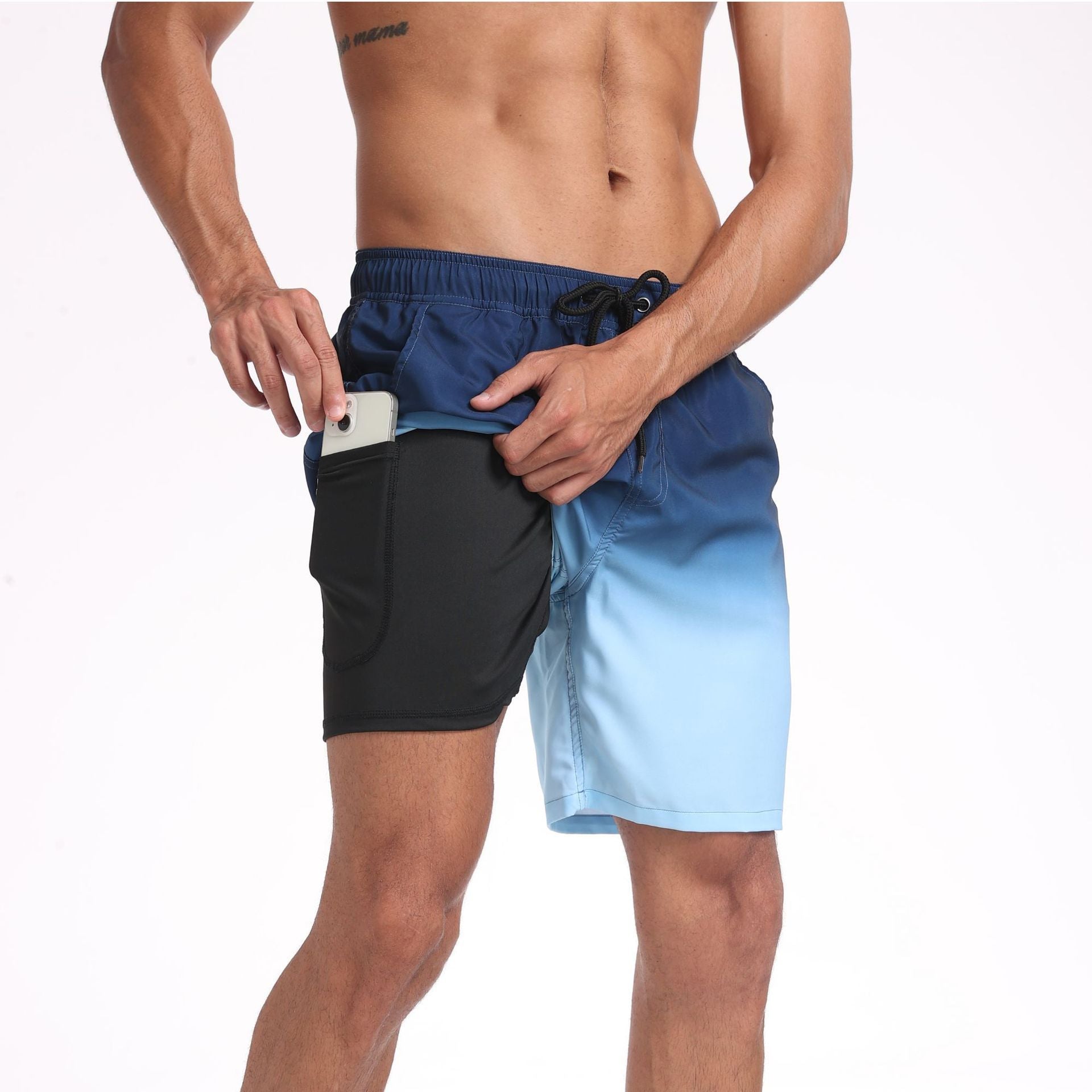 Herren Badeshorts mit Innentasche