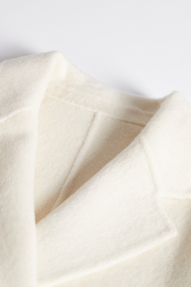 Geknöpfter langer Mantel Damen