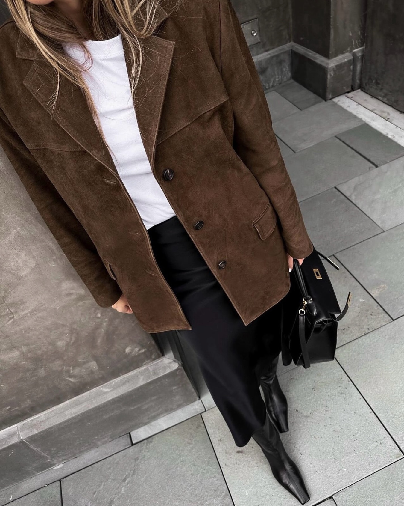 Klassischer Wildleder Blazer für Damen