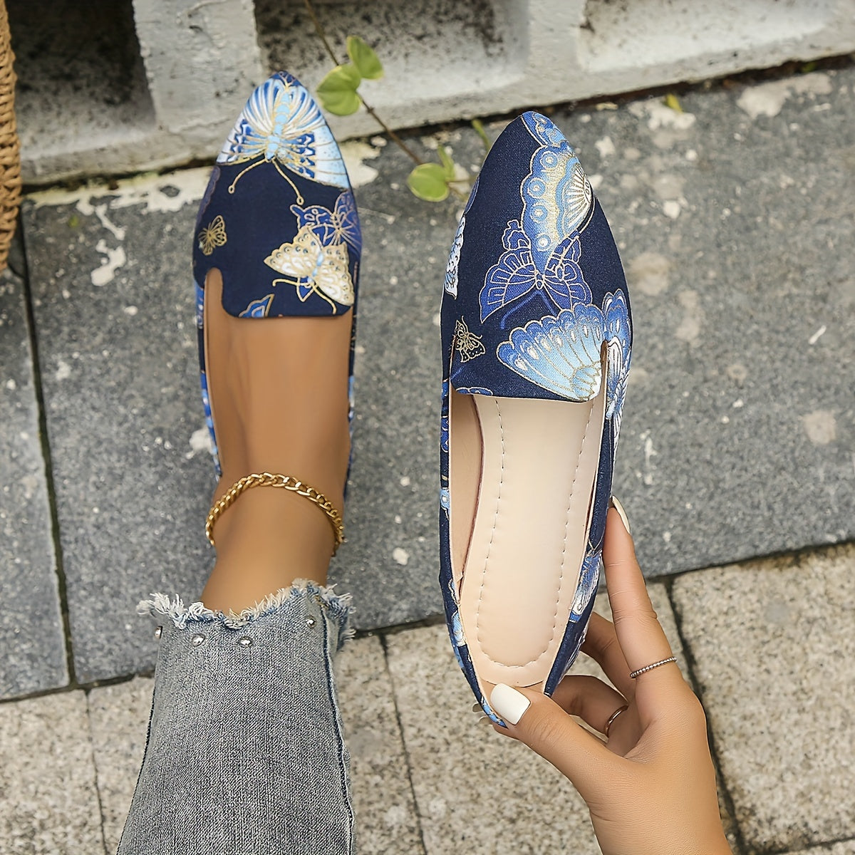 Ballerina Stil Flache Schuhe