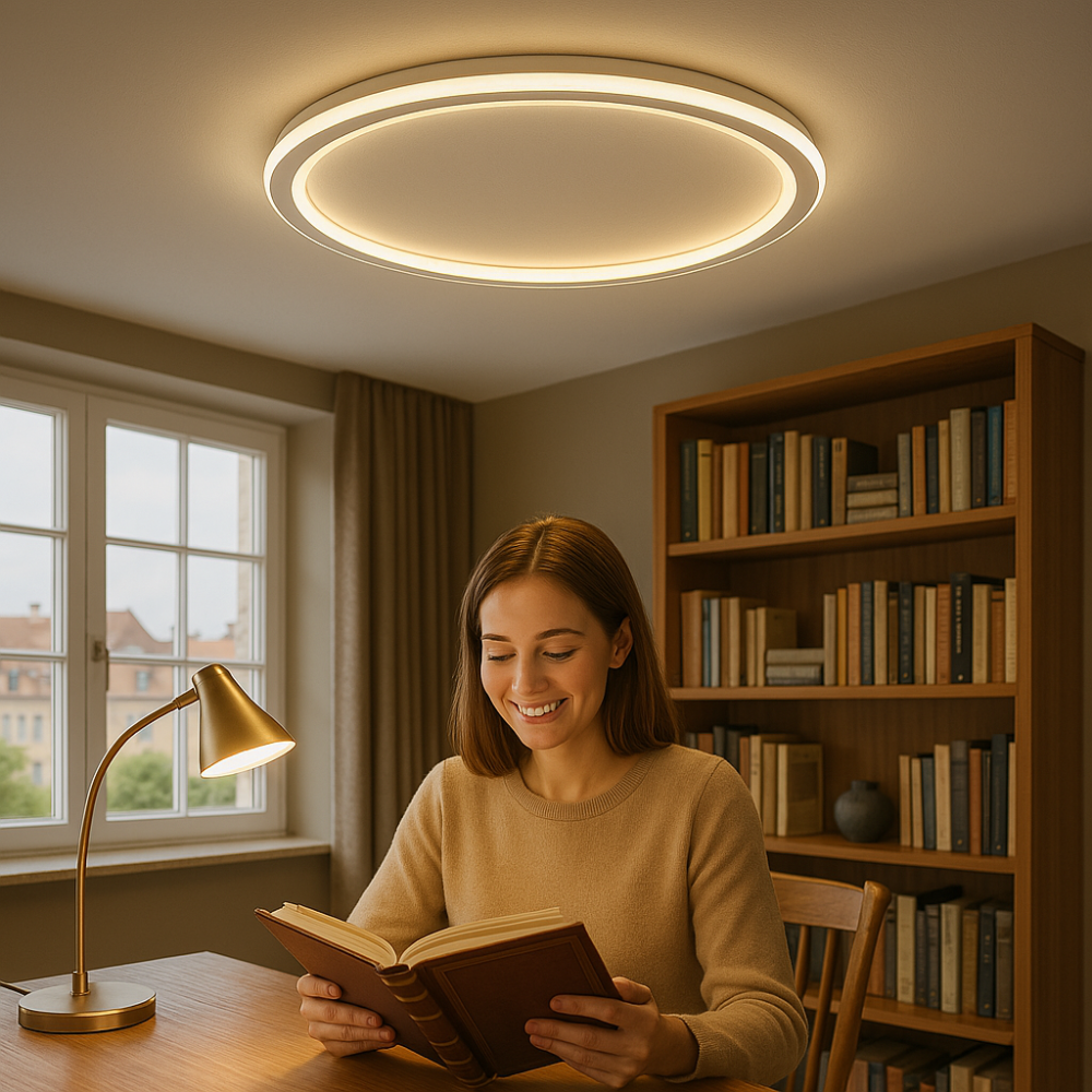 Dimmbare Skandi LED Deckenleuchte