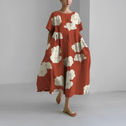 Boho Blumenkleid, Weites Kleid