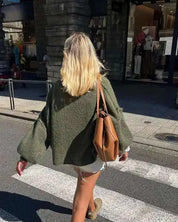 Damen übergroßer Strickpullover