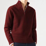 Herren Zip-Up Strickpullover