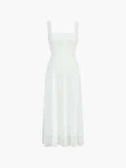 Zeitloses Quadratausschnittkleid