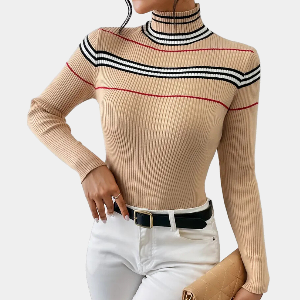 Damen Rollkragenpullover Slim Fit