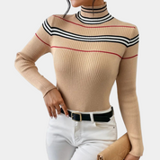 Damen Rollkragenpullover Slim Fit