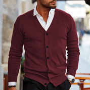 Bequeme Herren Strickjacke