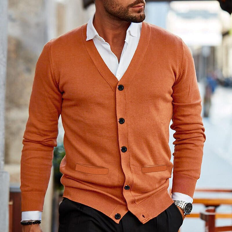 Bequeme Herren Strickjacke