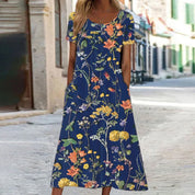 Luftiges Boho Kleid mit Blumenmuster