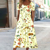 Luftiges Boho Kleid mit Blumenmuster