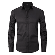 Herren Knitterfreies Langarmhemd