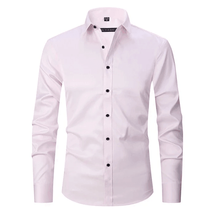 Herren Knitterfreies Langarmhemd