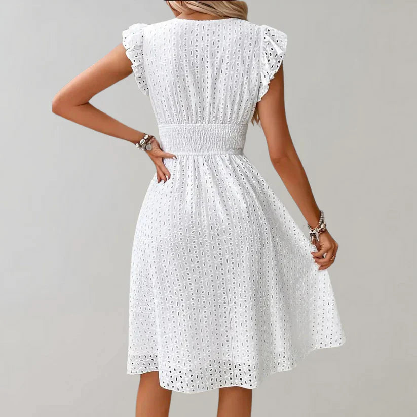 Elegantes Kleid mit V-Ausschnitt