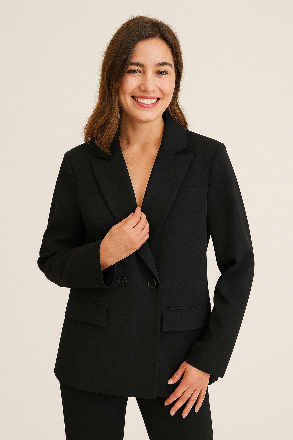 Klassischer Reverskragen Blazer