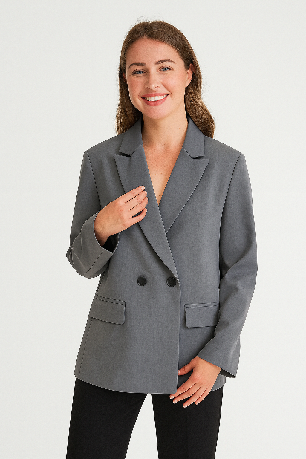 Klassischer Reverskragen Blazer
