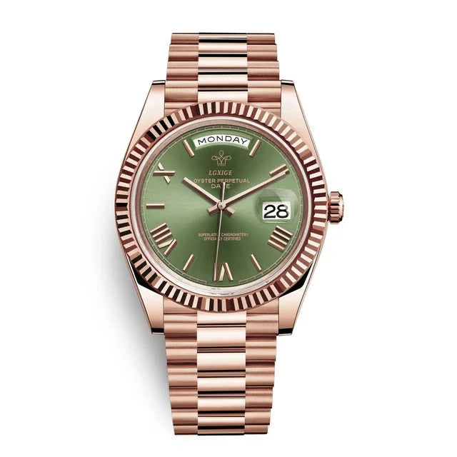Stilvolle Edelstahl Armbanduhr Nr. 354