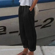 Hosen mit weichem Bund und Seitentaschen