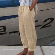 Hosen mit weichem Bund und Seitentaschen