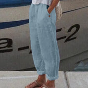 Hosen mit weichem Bund und Seitentaschen