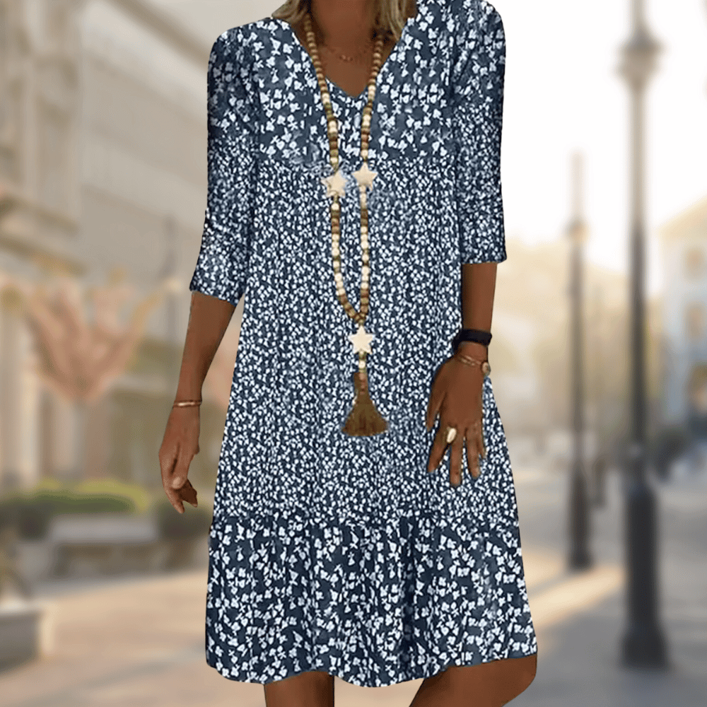 Trendige Florales Sommerkleid