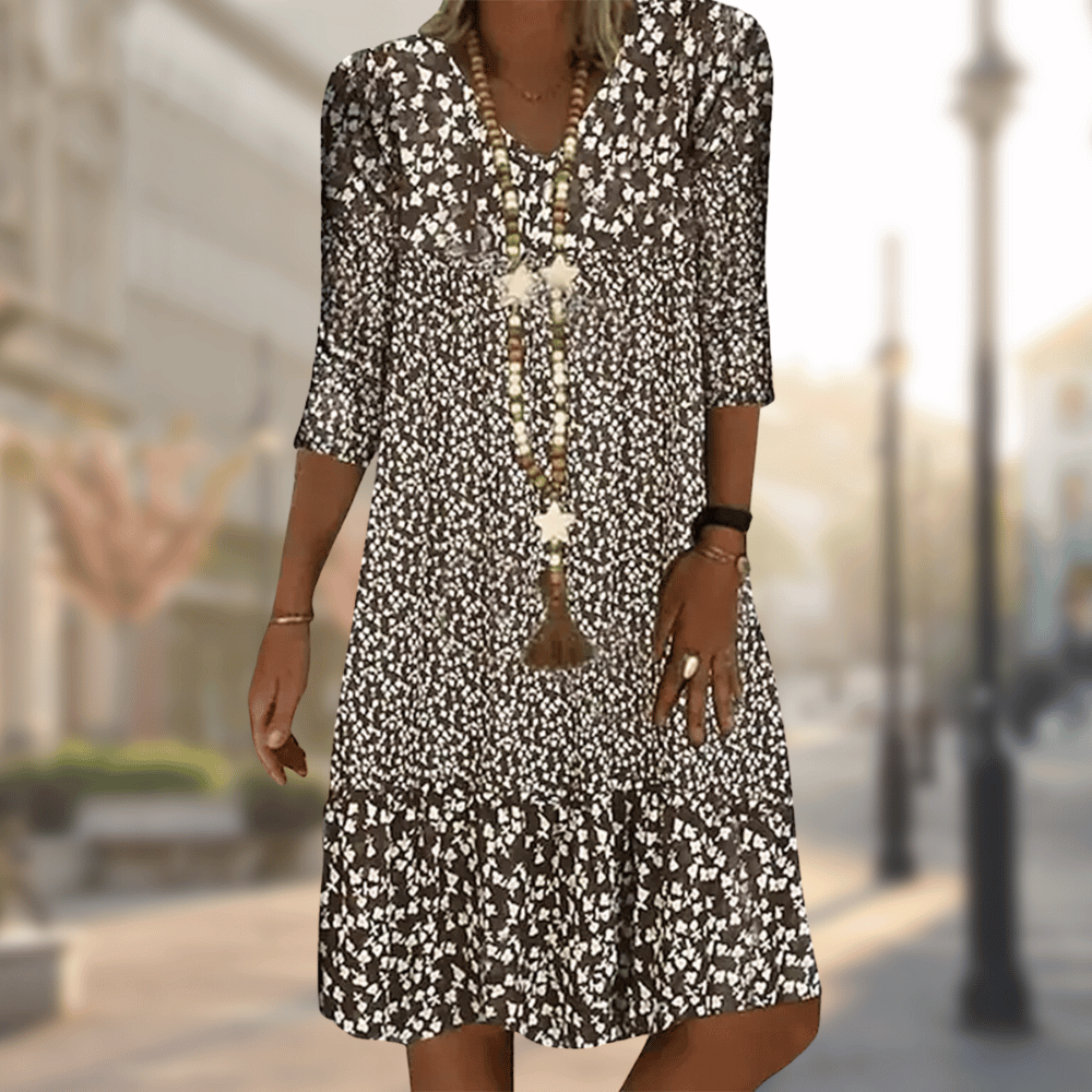 Trendige Florales Sommerkleid