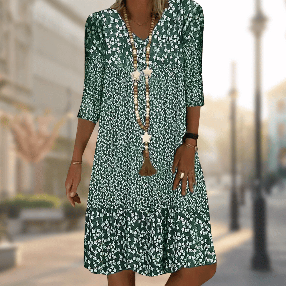 Trendige Florales Sommerkleid