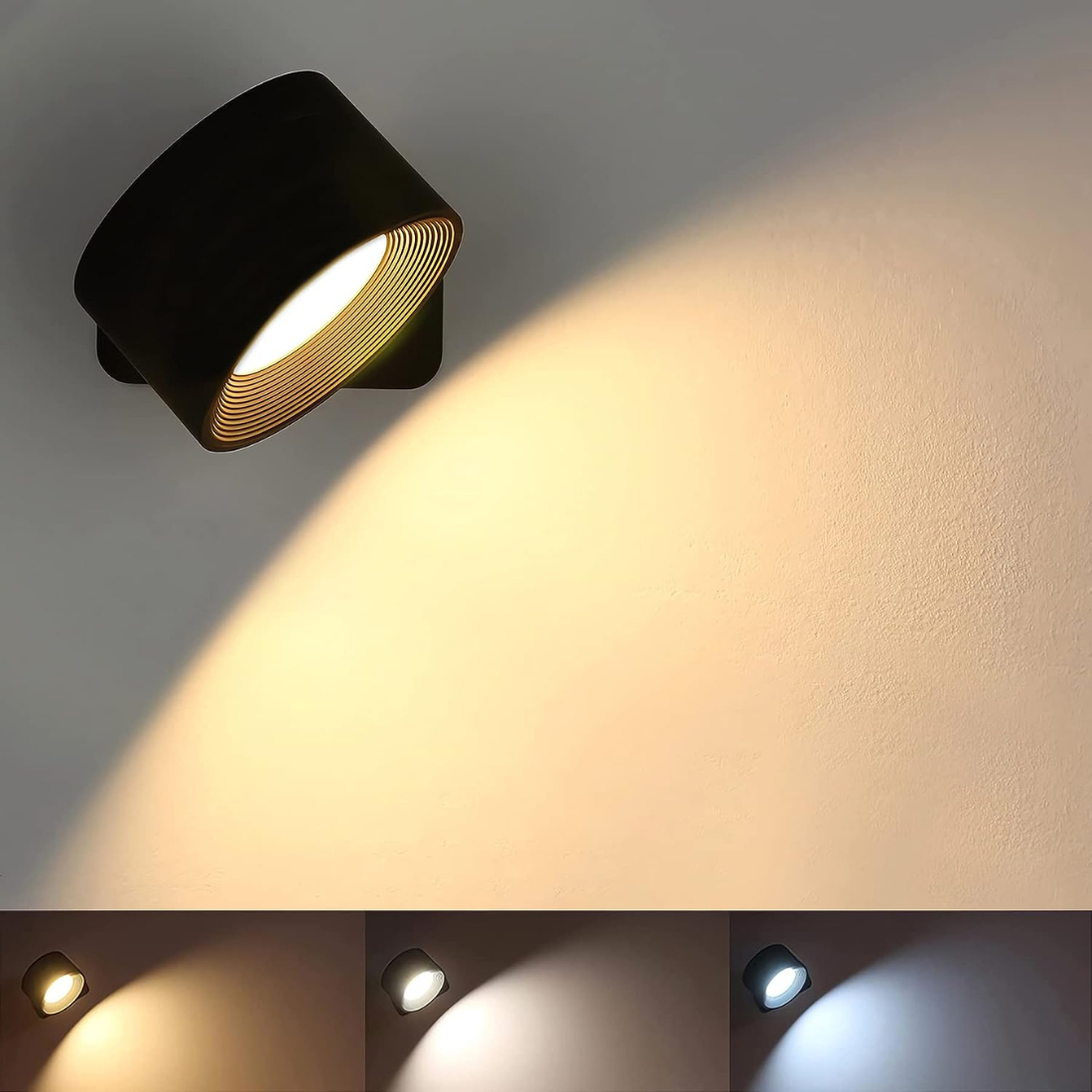 Lumiflex - Kabellose 360°-Wandleuchte