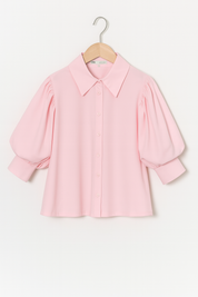 Modische Puffärmelbluse