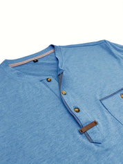 Lässiges T-Shirt mit Brusttasche