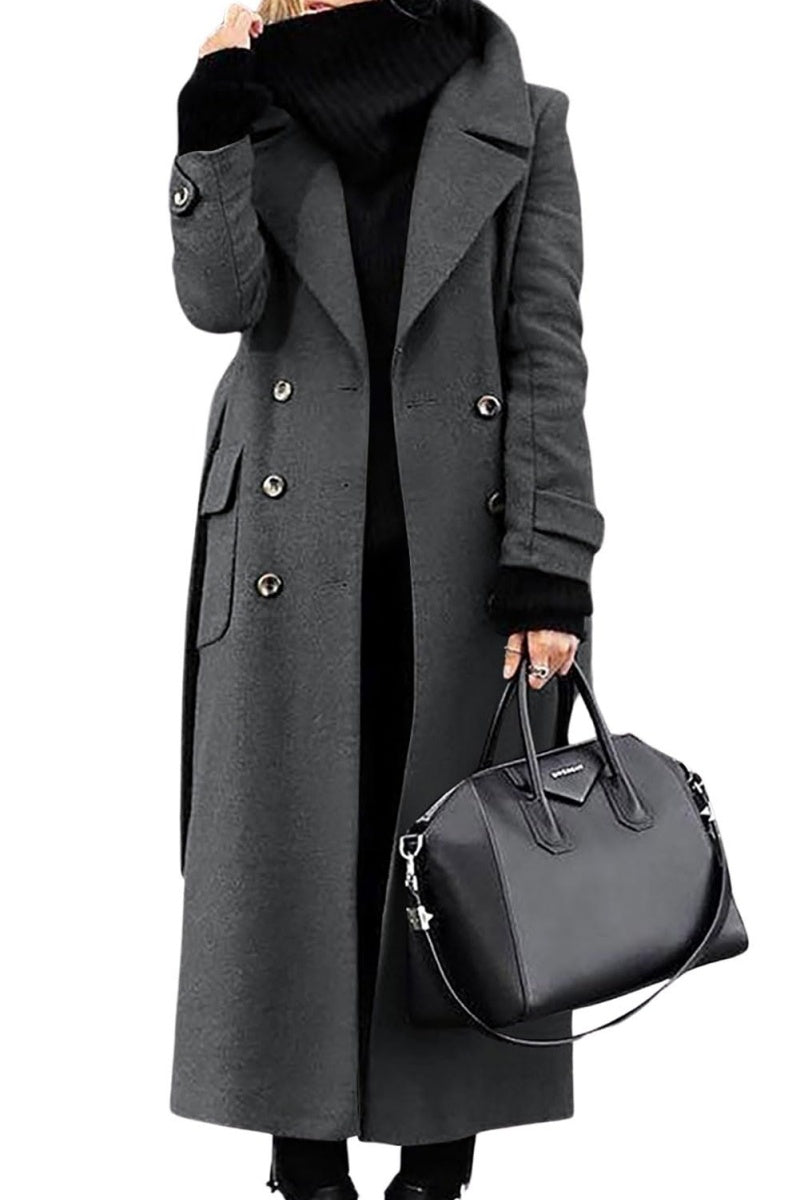 Langer Warmer Damen Cabanmantel