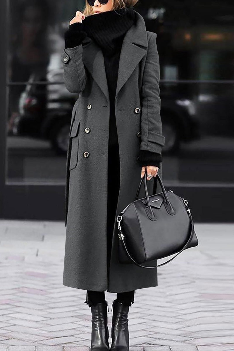 Langer Warmer Damen Cabanmantel