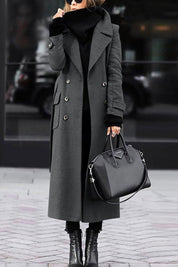 Langer Warmer Damen Cabanmantel