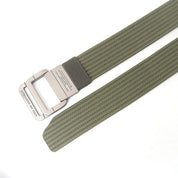 Unisex Gestreifter Canvas Ringgürtel