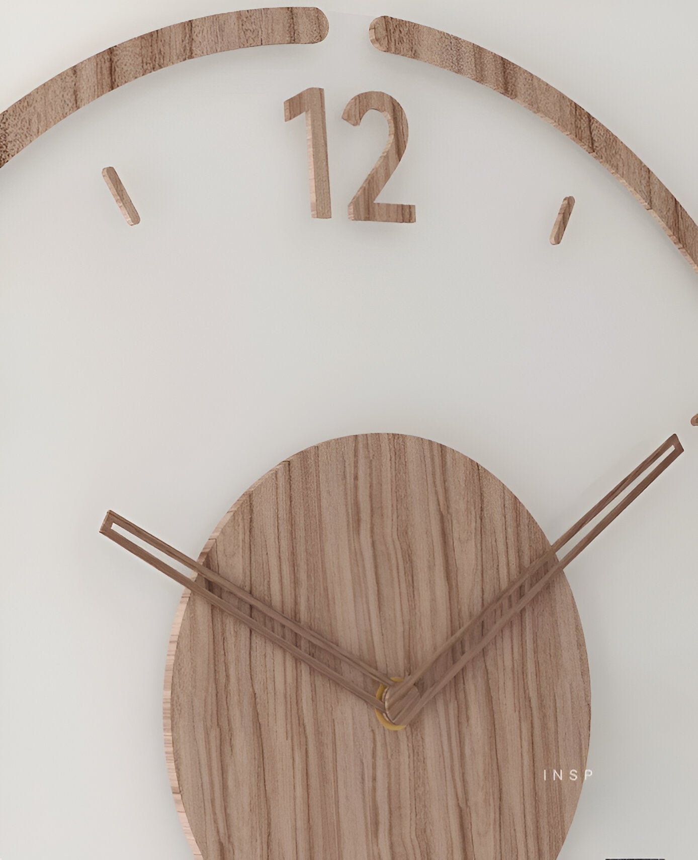 Transparente Acryl & Holz Stille Wanduhr