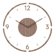 Transparente Acryl & Holz Stille Wanduhr
