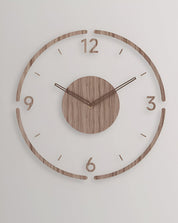 Transparente Acryl & Holz Stille Wanduhr