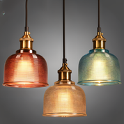 Bunte Retro Glas Pendelleuchte