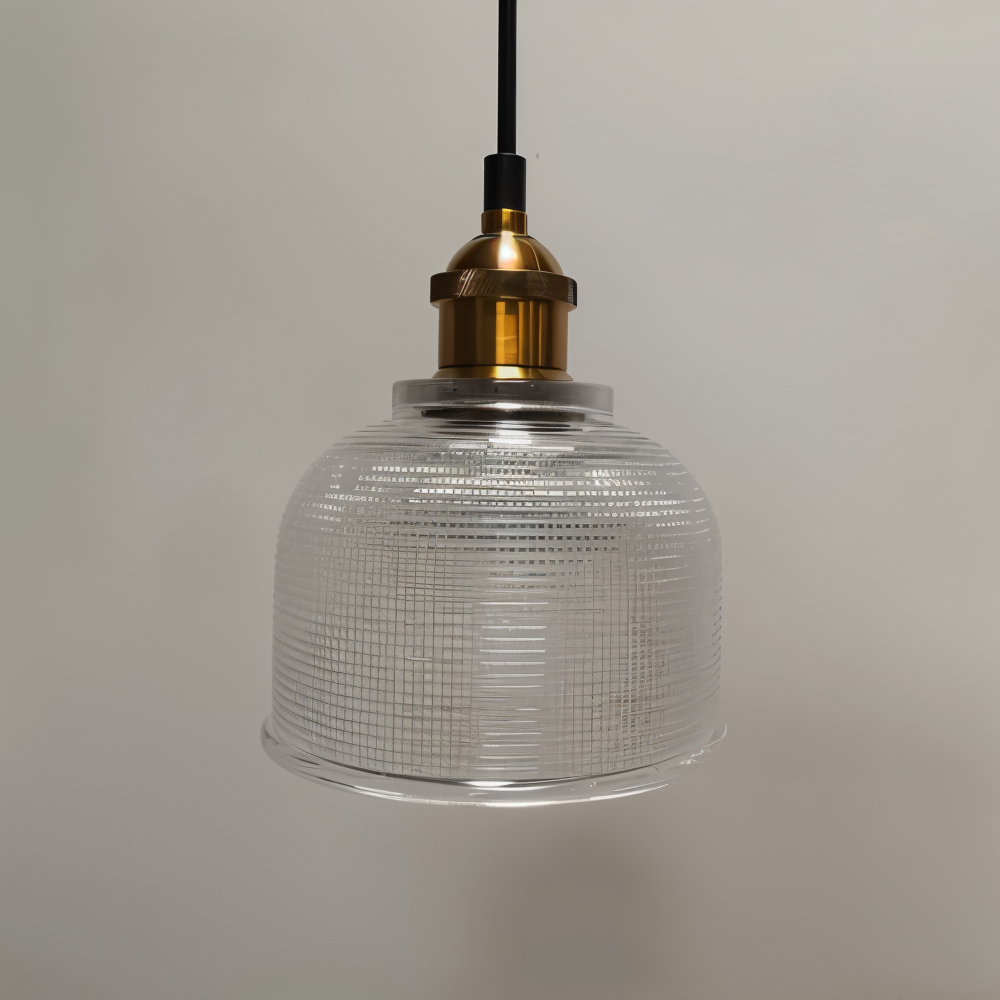 Bunte Retro Glas Pendelleuchte