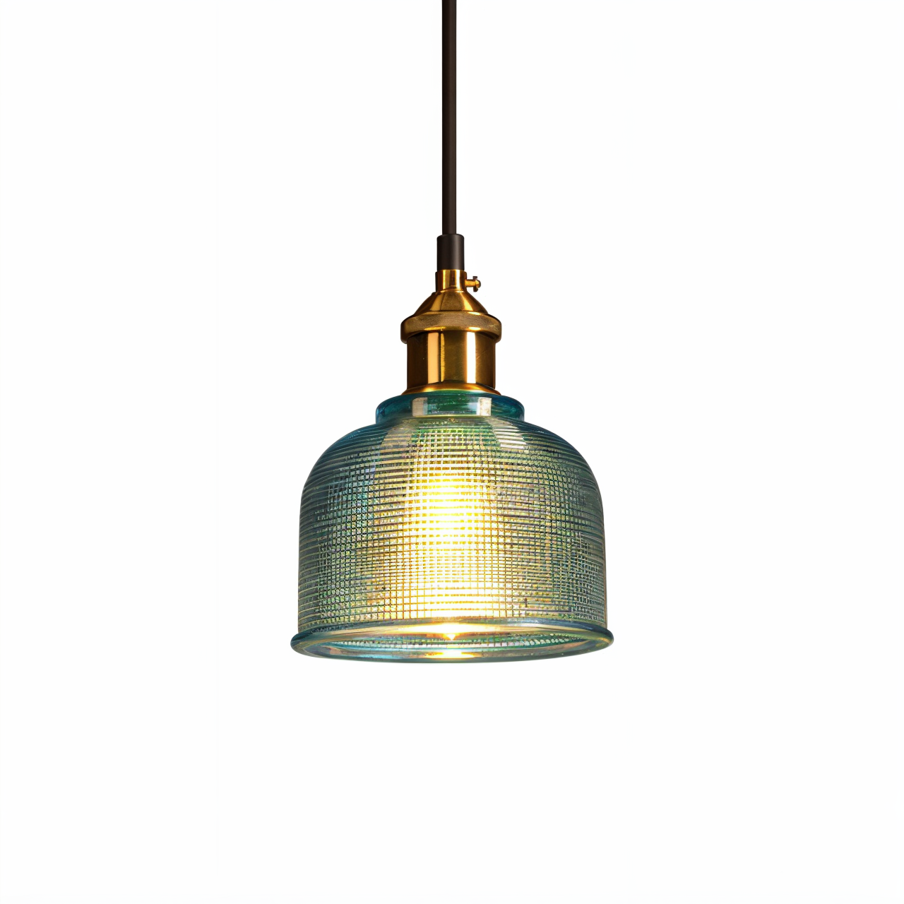 Bunte Retro Glas Pendelleuchte
