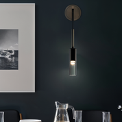 LUMO Kristallgraue Wandleuchte